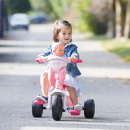Триколісний велосипед Smoby Toys Corolle Be Fun рожевий (740329) - фото 3