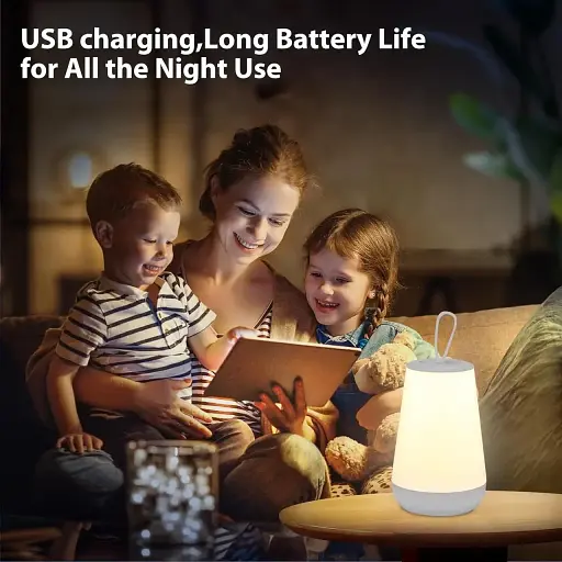 Світлодіодна сенсорна приліжкова лампа COZHYESS ST117 RGB 1200 мА·год - фото 5