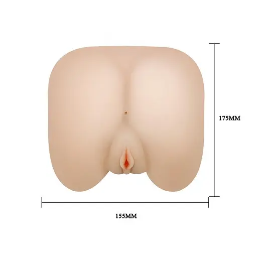 Реалистичный мастурбатор Baile Insatiable Ass Pussy с вибрацией телесный - фото 5