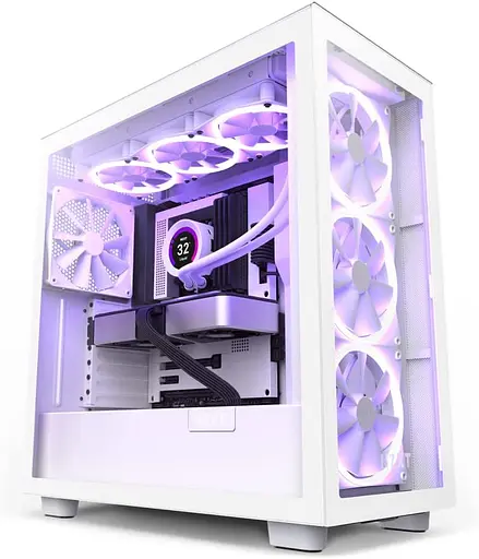 Корпус NZXT H7 Elite Tempered Glass White (CM-H71EW-01) Без БП Б/в - фото 1