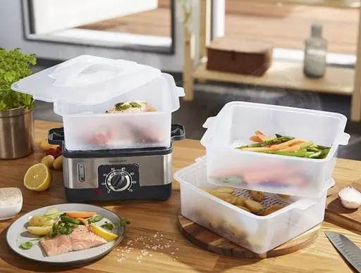 Електрична пароварка Silver Crest SDG 950Вт C3 9л 3 ємності - фото 6