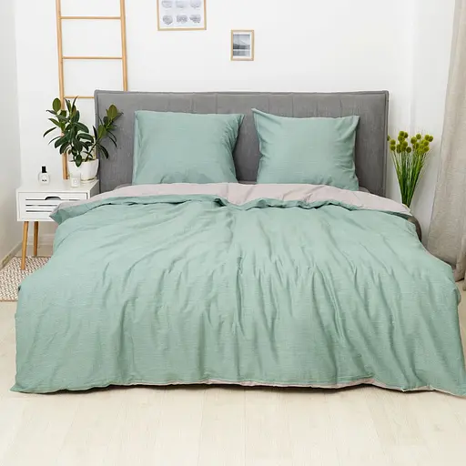 Комплект постільної білизни Viluta євро сатин 7845 - фото 2