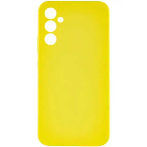 Чехол Lakshmi Silicone Cover Full Camera (AAA) для Samsung Galaxy S24 Желтый / Yellow