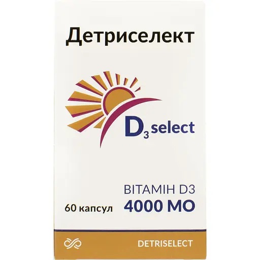 Вітамін Д3 System Pharm Детриселект 4000 МО капсули 60 шт. (44021002) - фото 2