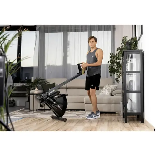 Гребной тренажер Hop-Sport HS-030R Boost золотистый - фото 9