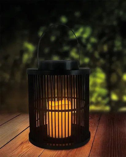 Вуличний світильник на сонячній батареї Goldlux 330215 Fascino LED 1800K IP44 чорний - фото 3