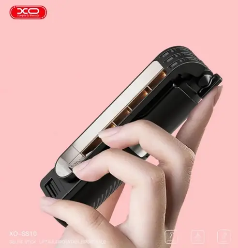 Монопод трипод беспроводной XO SS10 Mini Bluetooth 80 см селфи палка штатив с зеркалом и треногой Черный - фото 5