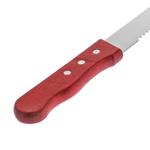 Кондитерский нож для хлеба и бисквита с крупными зубьями 48 см Серый 88123 - фото 4