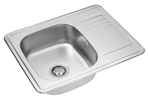 Кухонная мойка Kroner KRP Satin - 6350 (0,8 мм) (CV022779) - фото 2