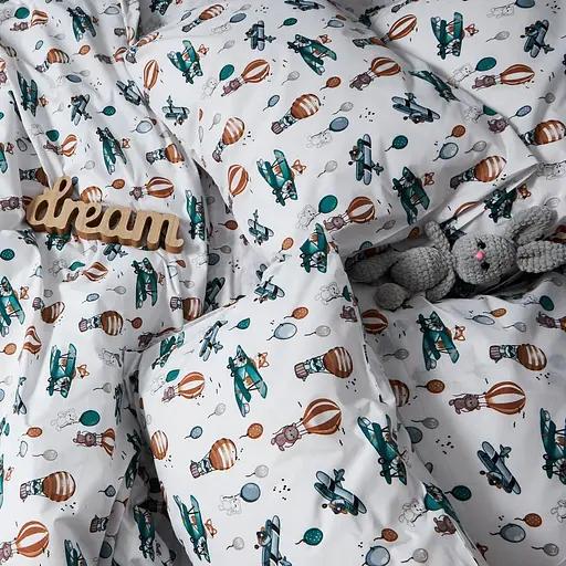 Набір наволочок Moon&Star Бязь Gold Люкс Cloud Adventures 60х60 см 2 шт - фото 4