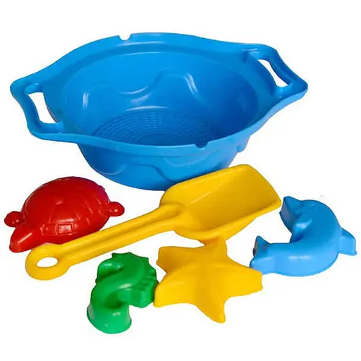Детская игрушка "Набор песочный К" ТехноК 1431TXK в сетке Синий