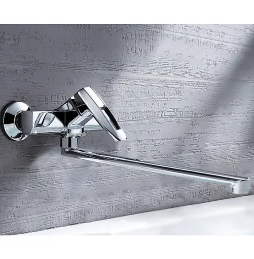 Смеситель для кухни Wezer настенный NOF12 Хром - фото 2