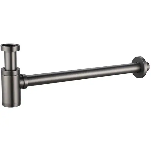 Сифон для умивальника Imex PVD графіт SCL002/BGM, Графит - фото 1