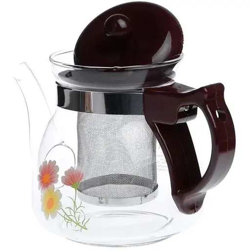 Чайник стеклянный для заваривания чая 650ml MS-0483