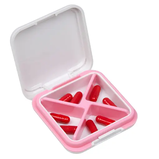 Кейс для капсул Fitseven UZSPACE TP005WP, білий з ромбами - фото 3