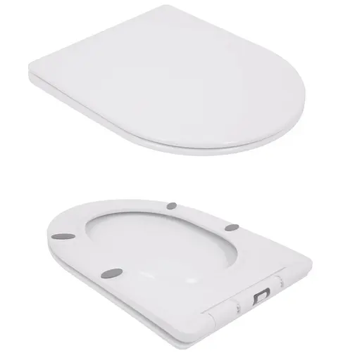 Унитаз напольный Qtap Jay Ultra Quiet с сиденьем Slim Duroplast/ Soft-close/ Quick Release QT07222175TW - фото 7