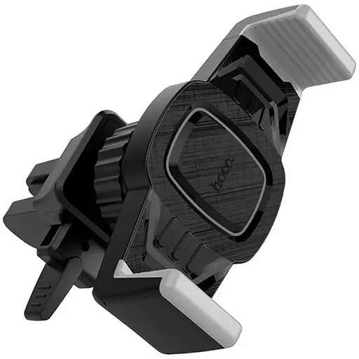 Холдер Hoco CA38 Platinum sharp air outlet in-car holder Черный Grey - фото 1