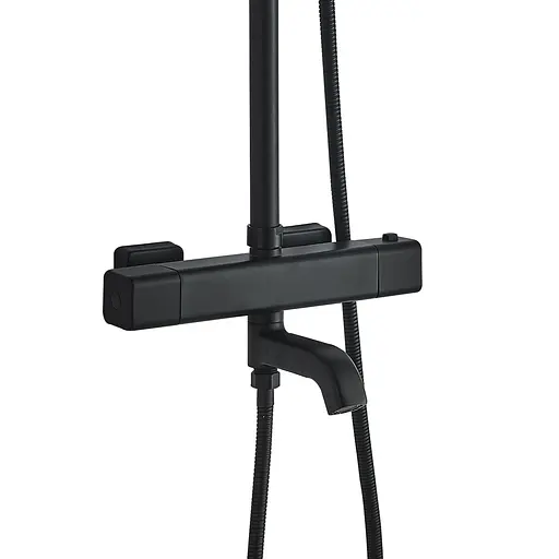 Душова система Globus Lux Termostatic Q GLM-0041T-BB, Чорний матовий - фото 4