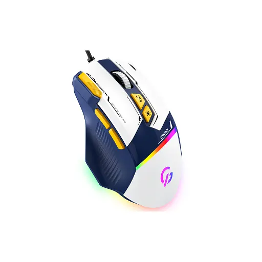 Мишка GamePro GM300BL USB Blue/White (GM300BL) - фото 2