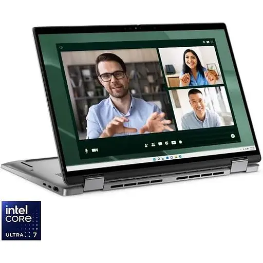 Ноутбук Dell Latitude 7450 2-in-1cu процессором Intel Core Ultra 7 165U 4.9GHz, 14", Full HD+, IPS, сенсорный, 32GB LPDDR5x, 1TB SSD, Intel® графикой, Windows 11 Pro, серебристый,
