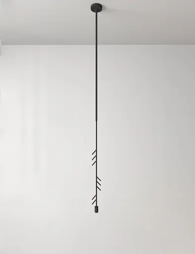 Підвісний стельовий світильник Babich Studio Colos Black (RAL 9005) - фото 1