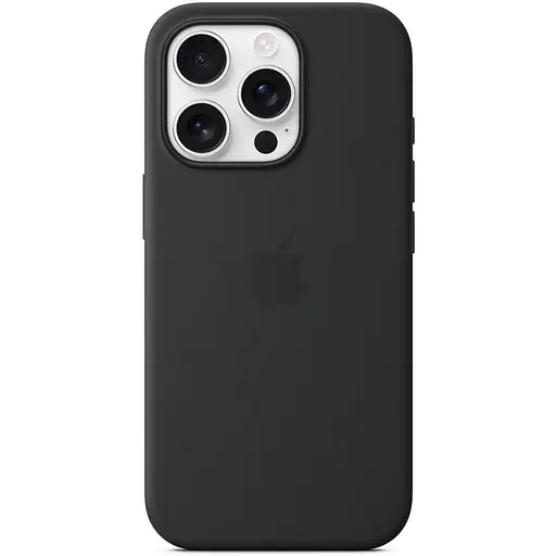Чохол Silicone case (AAA) with Magsafe and Animation для Apple iPhone 16 Pro Max (6.9) Black - фото 2