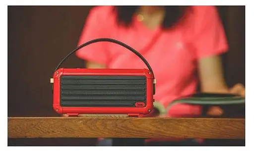 Акустика-бездротова портативна колонка Divoom Mocha (642523) червона - фото 4