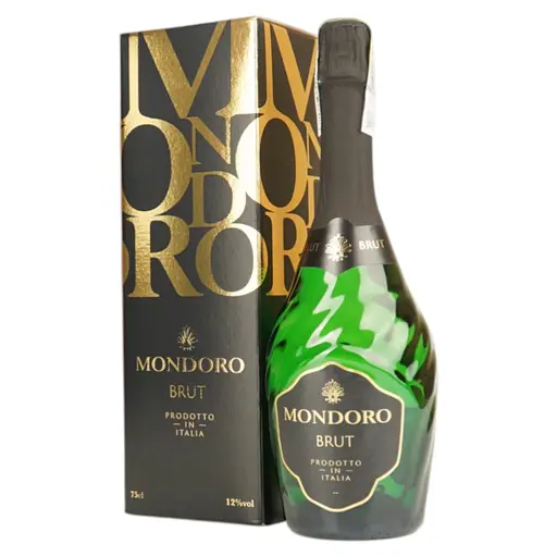 Вино ігристе Mondoro Brut біле брют 12% 0,75 л в подарунковій упаковці - фото 1