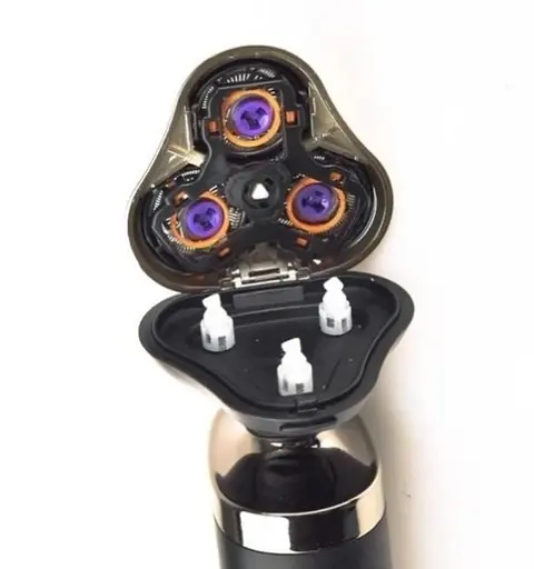 Бритва на аккумуляторе с дисплеем DSP 60078 роторная электробритва мужская с плавательными головками 3 Вт Черная - фото 5