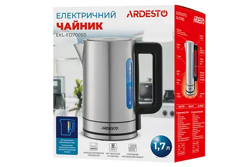 Електрочайник Ardesto EKL-FD700SS Steel 2200W 1.8 л - фото 5