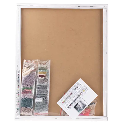 Набір з алмазною мозаїкою "Сіра красуня" 40*50 см, IDEA2-CK2002, ТМ "99IDEAS" - фото 7