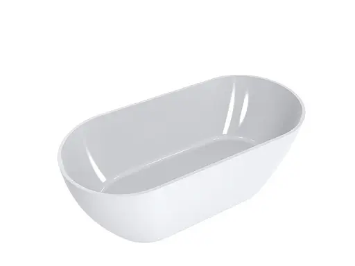 Ванна Mraggo Greenland глянцева з литого мармуру 1700x800x625 00312501 Білий - фото 3