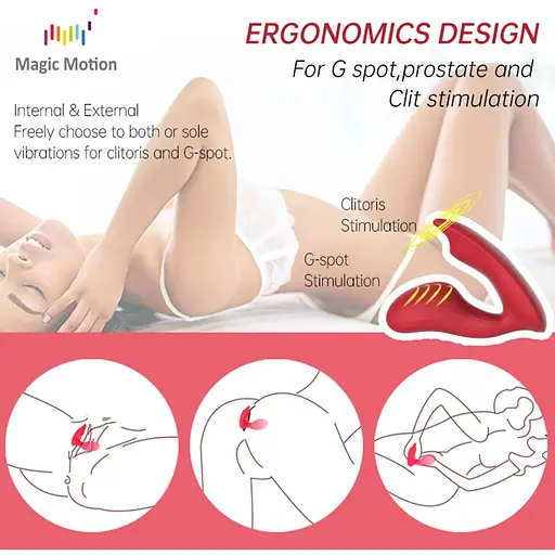 Смартвибратор Magic Motion Umi Red - фото 9