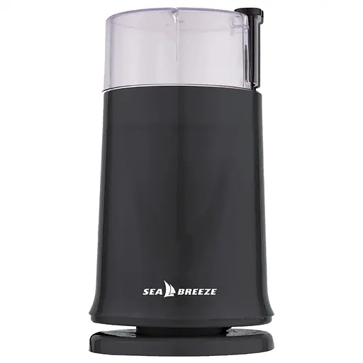 Кофемолка Sea Breeze SB-082 машинка для помола кофе маленькая 60 г нержавеющая сталь 200 Вт Черный - фото 1