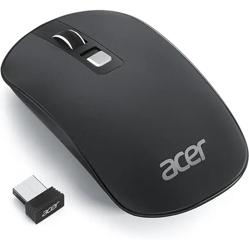 Бездротова комп'ютерна миша Acer, 2.4G Slim USB Wireless Mouse з USB-приймачем, 800/1200/1600 Оптична миша, що регулюється