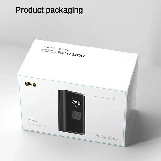 Автомобільний компресор Suitu портативний акумуляторний 6000 mAh 150 PSI 120W - фото 7