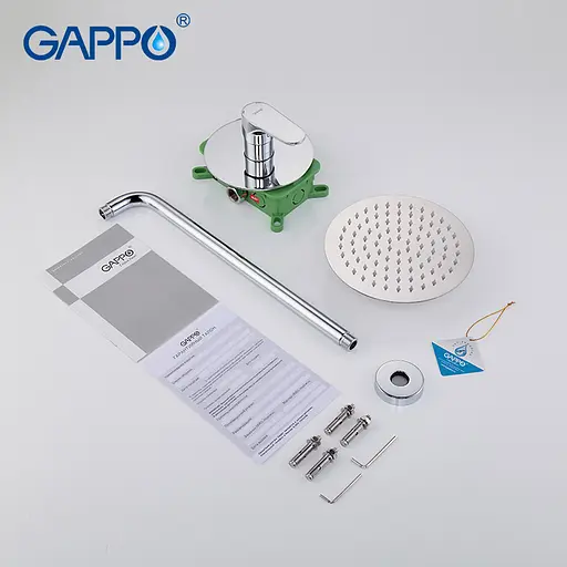 Душова система прихованого монтажу Gappo G7101, хром - фото 7