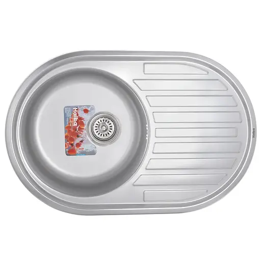 Кухонная мойка Haiba 77х50 satin HB0563, Нержавеющая сталь - фото 1