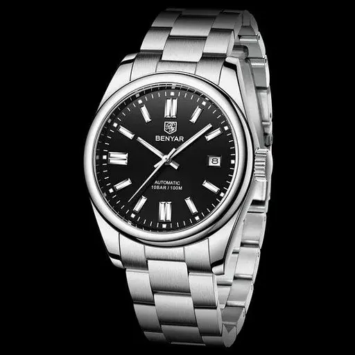 Наручний класичний годинник Benyar Automatic 10 BAR - фото 4