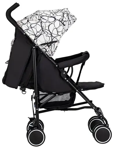 Коляска для ребенка прогулочная FreeON Simple, black - white [CD] - фото 2