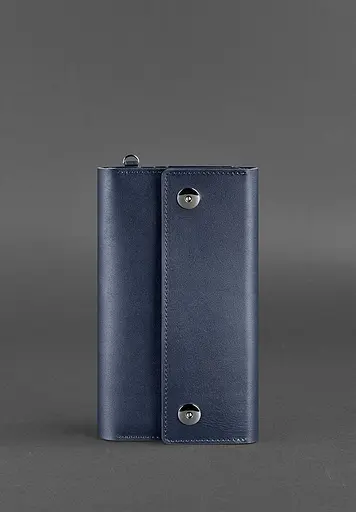 Кожаный клатч-органайзер (Тревел-Кейс) 5.0 Темно-синий - фото 2