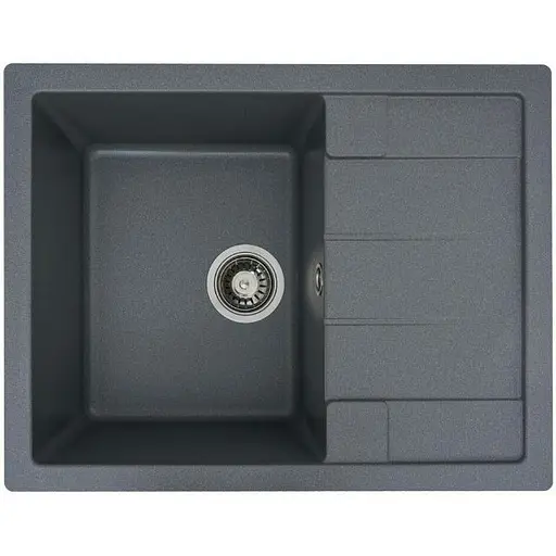 Кухонная мойка Platinum 6550 INTENSO серый муссон (SP000025111) - фото 1