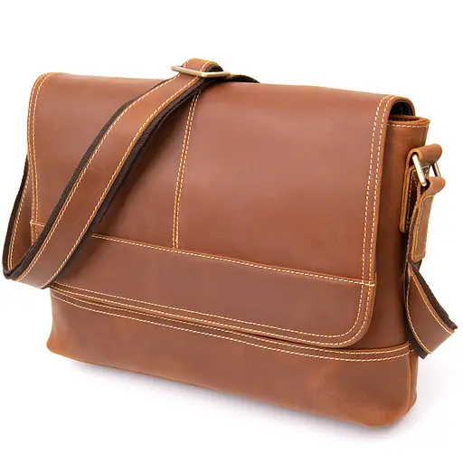 Чоловіча шкіряна сумка Vintage 37,5х27х5,5 см sum0013947 - фото 1