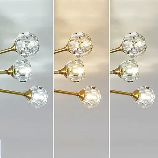 Світлодіодна люстра Луч 8810-С (Золотиста) на 6 плафонів - фото 3