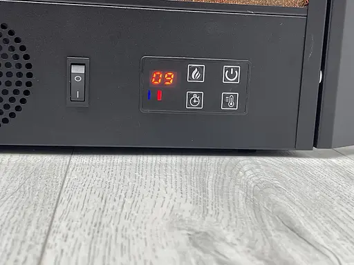 Електричний камін Logos Long 158 1500Вт Bluetooth звук потріскування дров Black with white (10080143)Электрический камин Logos Lon - фото 5