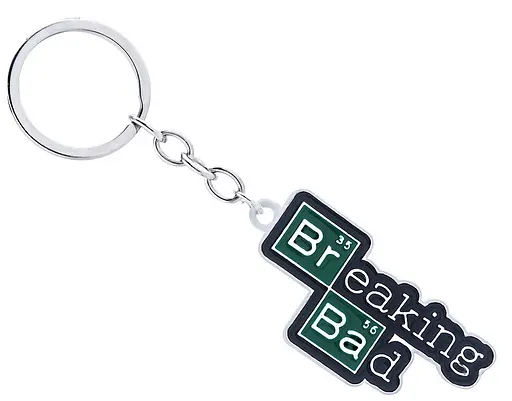 Брелок GeekLand У всі тяжкі Breaking Bad Br Ba логотип.871 - фото 1