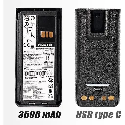 Аккумулятор для рации Motorola R7 R7A с USB-C 3500 mAh PMNN4808A - фото 2