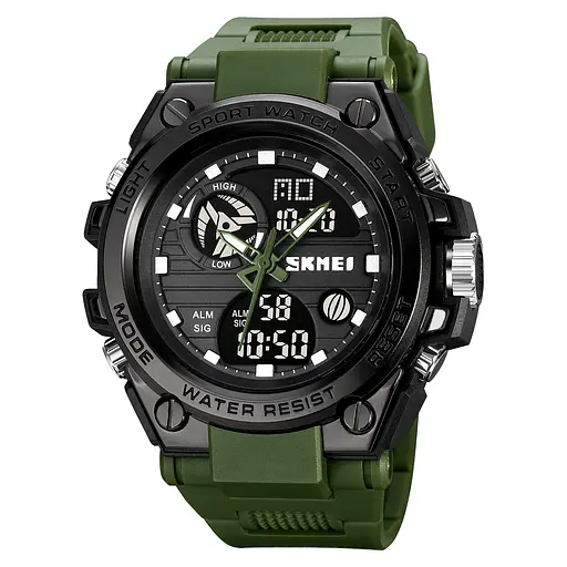 Наручний годинник чоловічий 2031AG Army Green Skmei acs0030373 - фото 1