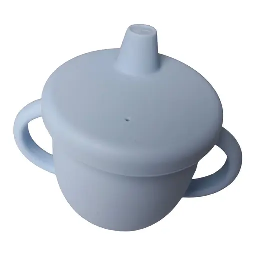 Поїльник силіконовий непроливайка oldbro 150ml SKY blue - фото 1