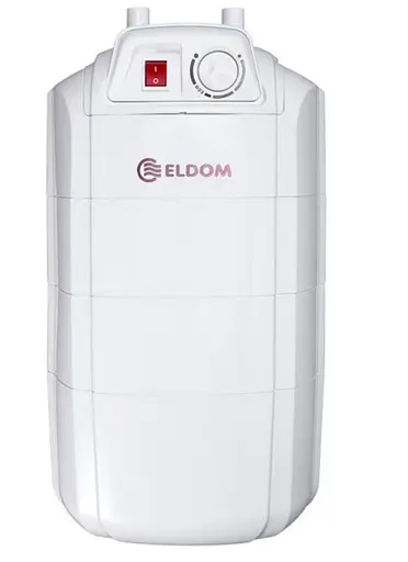Водонагреватель Eldom EXTRA LIFE 10 л, под мойкой, 2 кВт, мокрый ТЭН, вертикальный, прямоугольный, белый (72325PMP) - фото 2